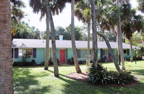 Hobe Sound Maison | Maison tropicale avec piscine chauffée près des plages