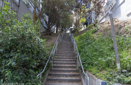 Nob Hill Appartement | Tucked away garden-facing studio with sundeck on a tree-lined alleyway of stairs