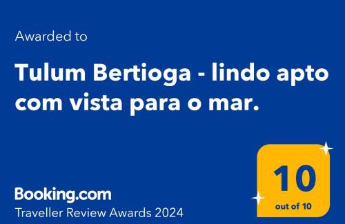 Vila Clais Appartement | Tulum Bertioga - lindo apto com vista para o mar.