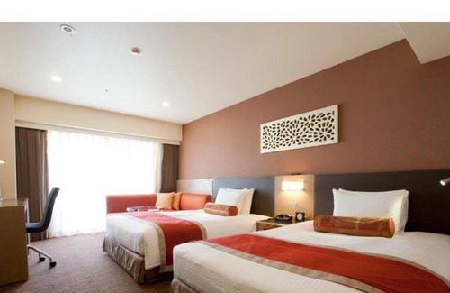 Hatchobori Maison | Twin room Smoking 27 sqm 140 cm wide bed x 2 | / Chuo-ku Tokyo