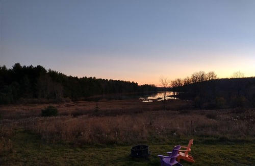 Beaver Dams Cabine | "Twins East" Waterfront property and micro cabin- 10 minutes from Watkins Glen!