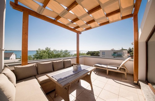 Vrsi Appartement | Appartement de deux chambres prés de la plage Vrsi - Mulo, Zadar (A-5848-a)