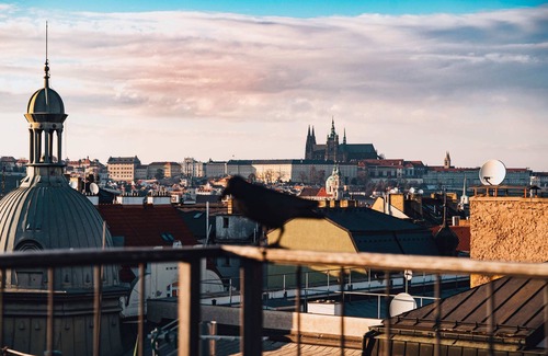 Nove Mesto Appartement | Two-level apart with a terrace views Dancing House