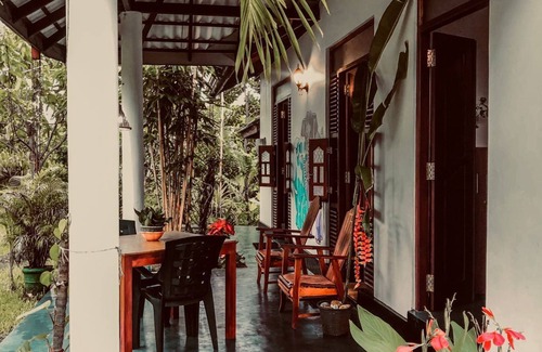 Unawatuna Villa | Two separate bedrooms with attached bathrooms,kitchen and living room