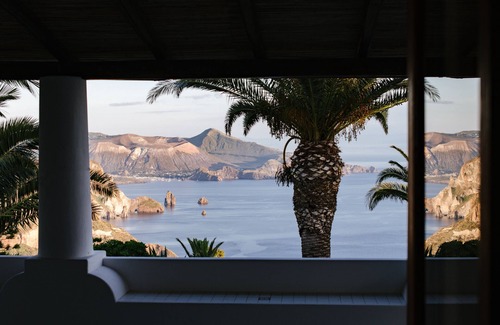 Lipari Villa | Villa éolienne typique avec vue sur Vulcano