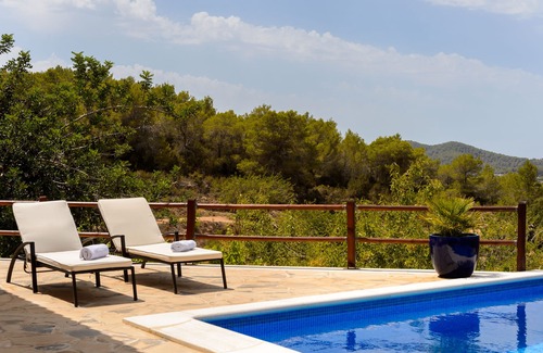 Sant Agusti des Vedra Villa | Maison typique d'Ibiza, piscine privée, grands espaces pour le plaisir. Recommandé