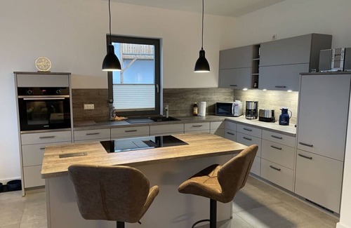 Dreschvitz Maison | Vue sur la grue Retraite moderne