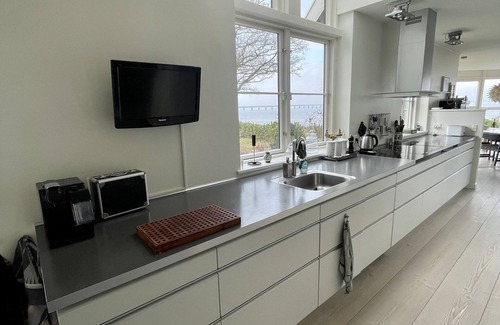 Norre Alslev Maison | Unique maison moderne directement sur la plage privée