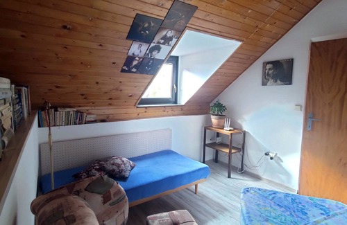 Zlin Maison | Unique attic with garden, library, bathtub, wifi & free parking