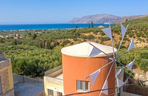 Drapanias Villa | Unique Mill Villa - Private Pool&Jacuzzi-Stunning View