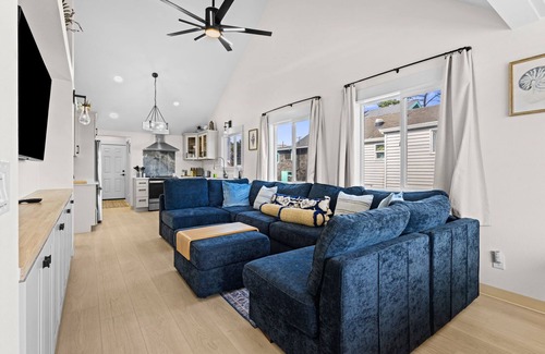 Seaside Maison | Updated Home One Block to the Promenade! Pet-Friendly with Guest House