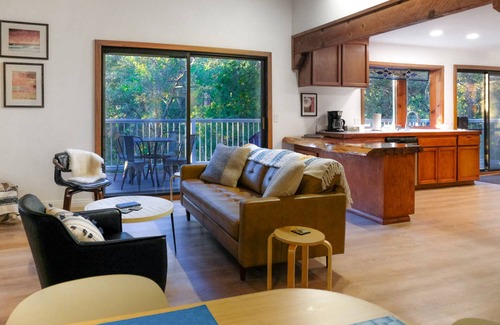 Crestline Maison | Updated home with central AC, W/D, wood stove, home office & high-speed WiFi