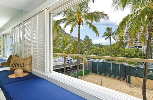 Diamond Head - Kapahulu - St. Louis Copropriété | Studio en front de mer sur la plage tranquille de Waikiki avec piscine / surf!