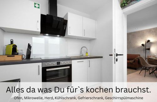 Dreieich Appartement | Urban Jungle Industríal Parkplatz Balkon Business