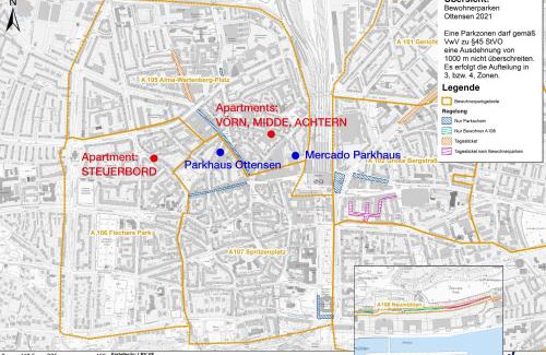 Ottensen Appartement | URBAN STAY Hamburg - Apartments "BACKBORD" & "STEUERBORD mit Sauna"