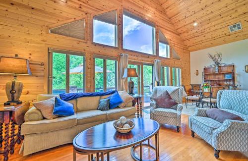 Payson Maison | Log Cabin in Payson with Deck, Mtn and Creek Views