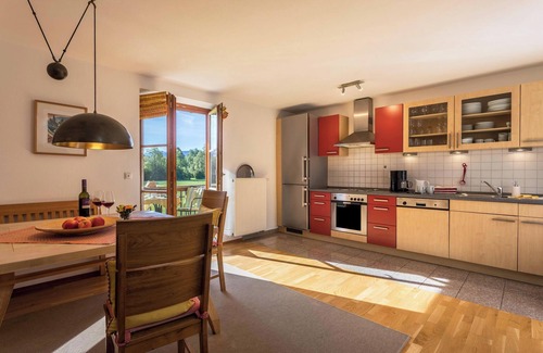 Gilgenhofe Appartement | Appartement de vacances "Alpen Chalet Alte Talstation" avec vue sur les montagnes et jardin