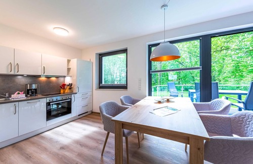 Krakow am See Appartement | Vacation directly on Lake Krakow in an apartment with balcony