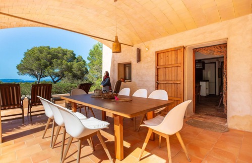 La Savina Maison | Maison de vacances "Sa Paret Nova" avec vue sur la mer, jardin privé & Wi-Fi