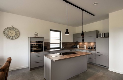 Dreschvitz Maison | Vacation home Kranichblick with sauna, gas fireplace and house ventilation