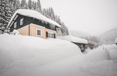 Lackenhof Appartement | Maison de vacances non loin du Großer Ötscher avec un balcon et une vue fantastique