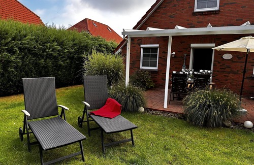 Neßmersiel Maison | Maison de vacances Ockenfels-Ringelgansweg, ⭐️⭐️⭐️⭐️⭐️ poêle, WiFi, jardin,