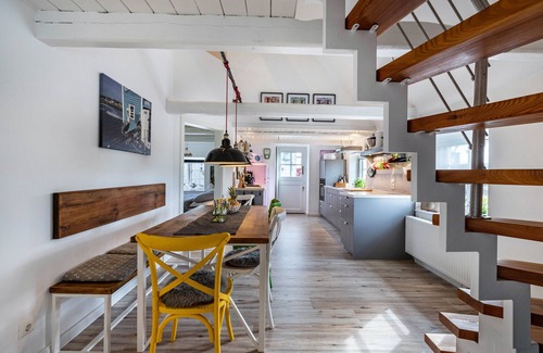 Augustenkoog Maison | Maison de vacances 'Reetdachhaus Alter Deich' avec sauna privé, jardin privé et 6 vélos électriques.