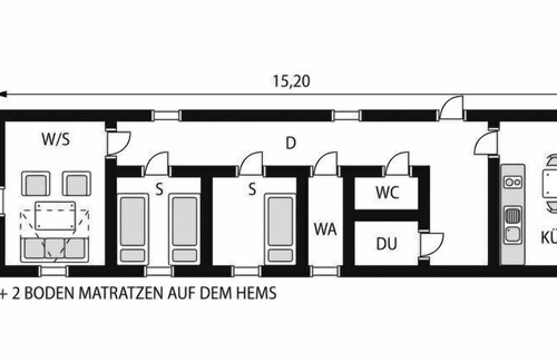 Sogne Maison | Maison Trånekilen (SOW331) à Søgne - 6 personnes, 2 chambres
