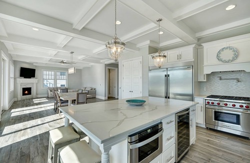 Mantoloking Maison | Vacances dans le style! Tout nouveau secteur riverain 5BR / 6BA avec piscine - magnifiques couchers de soleil!