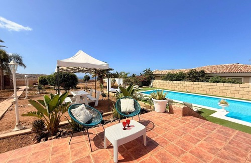Adeje Villa | Villa de Vacances 'Luxury El Mirador' avec Vue sur la Mer, Piscine Privée et Wi-Fi