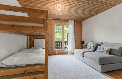 Val d'Illiez Appartement | Val d'Illiez, 6 pers - balcon et vue - parking