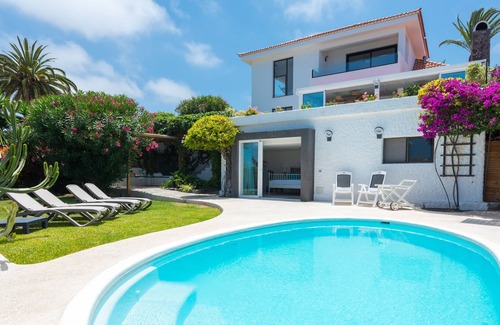 Los Realejos Villa | Very Coast Villa Romántica-Piscine privée, barbecue, wifi, vue mer et Puerto