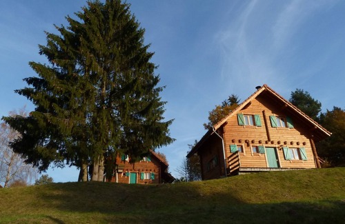 Saulxures Maison | Maison en bois très calme avec sauna en bois rond dans un environnement charmant