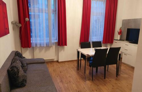 Erdberg Appartement | Vibrant Red Apartment I contactless Check-In