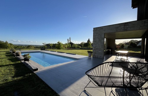 Port-Sainte-Foy-et-Ponchapt Villa | La Villa Pourpre -5*- Concept Indoor/Outdoor-Piscine chauffée-Etage climatisé