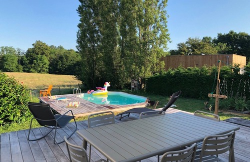 Cenac Maison | Villa à15 mn de Bordeaux avec piscine. Cadre exceptionnel au milieu des vignes.