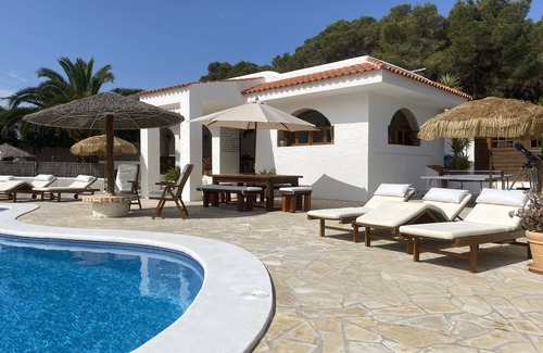 Cala Vadella Villa | Villa 1ºQualité dans le parc naturel,billard,ping-pong,plages,coucher de soleil