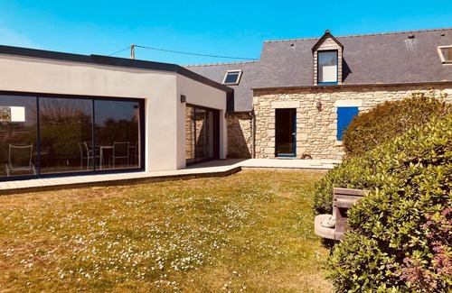 Plouneour-Trez Maison | Villa 4**** -Ty-Vran-Piscine interieure-50 Mètres de la plage.