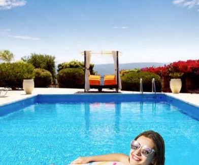 Steni Villa | Villa Asteri, views, private, pool heating on request, 30 mins from Paphos