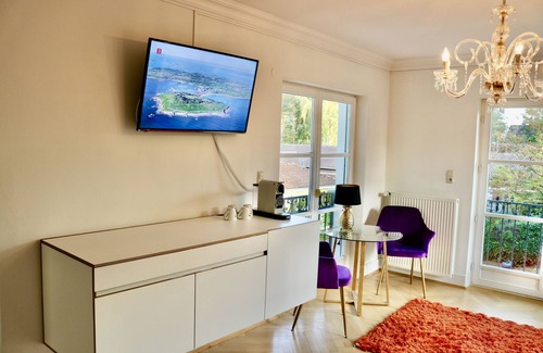 Region Hannover District Villa | Villa am Steinhuder Meer -DZ-Azur- avec pantalon. Cuisine, jardin, wifi