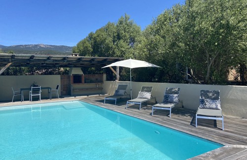 Figari Villa | Magnifique villa avec piscine privative sécurisée avec superbe vue très dégagée