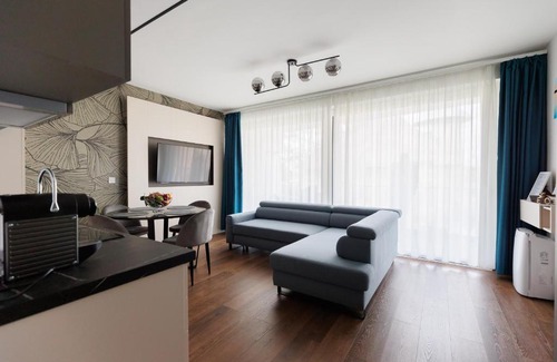 Siofok Aranypart Appartement | Villa Bauhaus Wellness Apartman 102