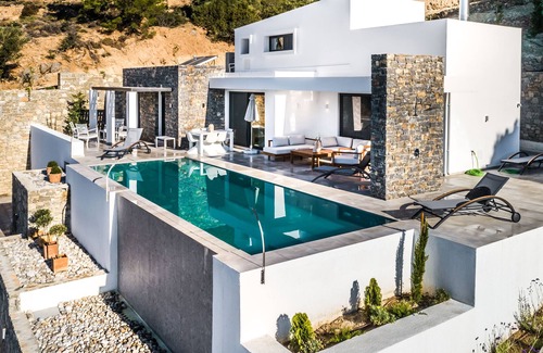 Koutsounari Villa | Villa Daniela, piscine privé, vue sur mer et champagne !