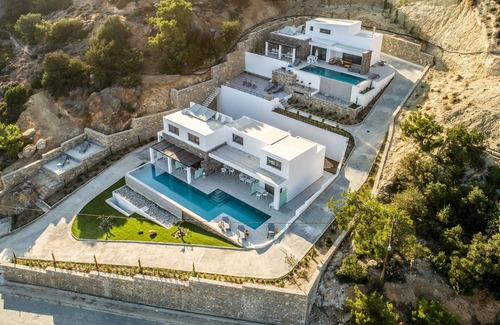 Koutsounari Appartement | Appartements privés Villa Daniela avec piscine et vue mer