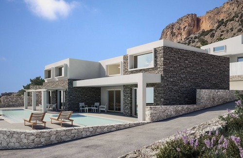 Koutsounari Appartement | Appartements privés Villa Daniela avec piscine et vue mer