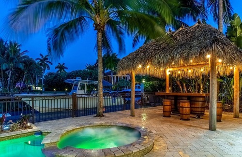 Nurmi Isles Maison | Villa Deja Blue Ft Lauderdale, Waterfront Luxury home walk to beach Ocean access
