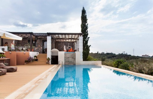 Koutouloufari Villa | Villa Erondas à Koutouloufari avec vue sur la mer Égée