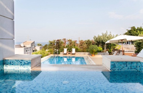 Koutouloufari Villa | Villa Erondas à Koutouloufari avec vue sur la mer Égée