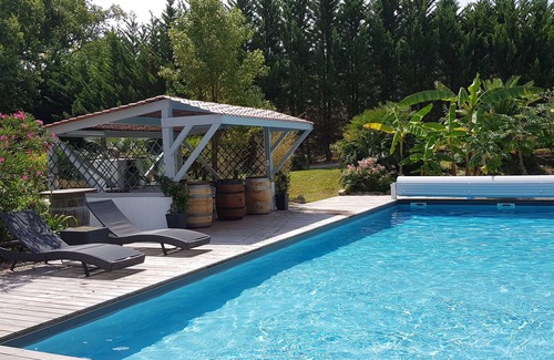 Sainte-Marie-de-Gosse Villa | VILLA EXOTIQUE à 20mn de l'océan, grande piscine 15X6