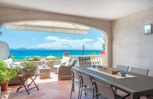 Alcanada Chalet De Ski | Villa FARO pour 8 personnes en face de la mer à Alcanada avec piscine